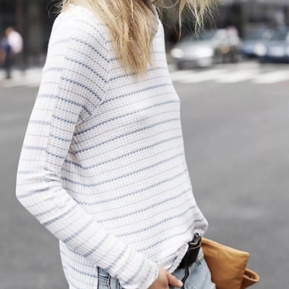 We The Free Drippy Thermal Striped Sweater - Picture 2 of 13